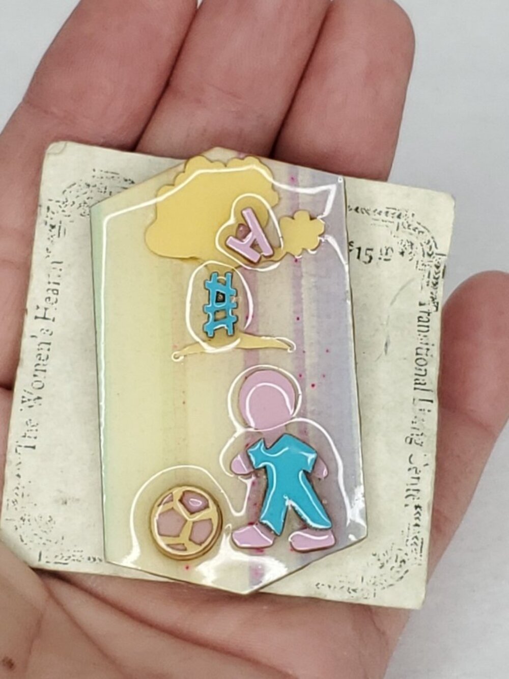 Lucinda Pin Little People Child Soccer Ball Tree House Ladder Support Transition